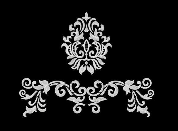 Damascus Set: Elegant White Work for Handmade Gifts