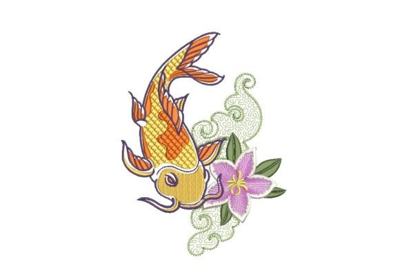Gold Fish: A Festive Accent for Holiday Embroidery