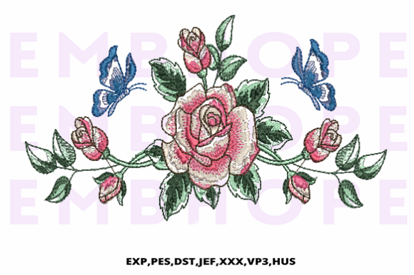 Review: Flowers with Butterfly Embroidery Design
