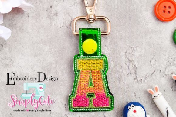 Reviewing In the Hoop Key Chain Monogram Font a