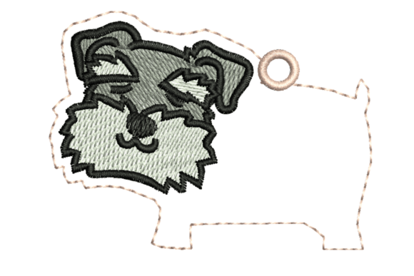 Reviewing the Schnauzer Tag Name Embroidery Design